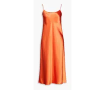Satin slip dress - Orange