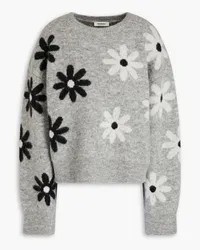 Sandro Jacquard-knit sweater - Gray Gray