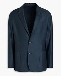 Paul Smith Wool and cashmere-blend flannel blazer - Blue Blue