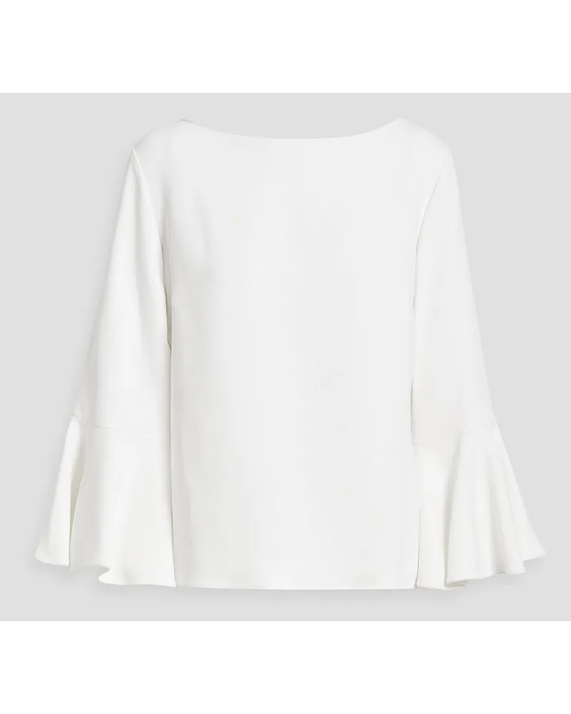 Carolina Herrera New York Fluted crepe top - White White