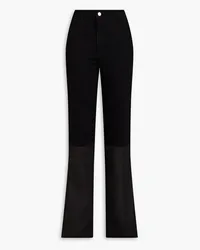 Zimmermann Two-tone high-rise straight-leg jeans - Blue Blue