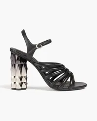 Ferragamo Amalia leather sandals - Black Black