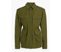 Lorenz cotton-sateen jacket - Green