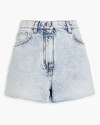 Philosophy Di Lorenzo Serafini Acid-wash denim shorts - Blue Blue