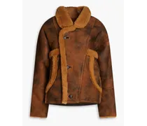 Weber shearling jacket - Brown