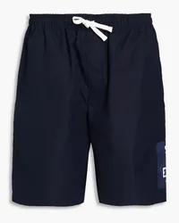 Emporio Armani Cotton-poplin shorts - Blue Blue