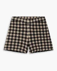 Altuzarra Ran checked Lyocell-blend shorts - Black Black