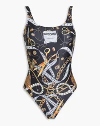 Moschino Logo-print swimsuit - Black Black