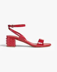 TOD'S Studded patent-leather sandals - Red Red