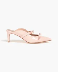 RED Valentino Bow-embellished patent-leather mules - Pink Pink