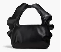 Rouches 04 Edition leather shoulder bag - Black