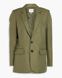 Frame Denim Cotton and linen-blend twill blazer - Green Green