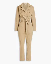 Alex Mill Expedition cropped TENCEL™-blend twill jumpsuit - Neutral Neutral