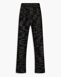 Missoni Cotton-blend jacquard trousers - Black Black