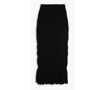 Crochet midi skirt - Black