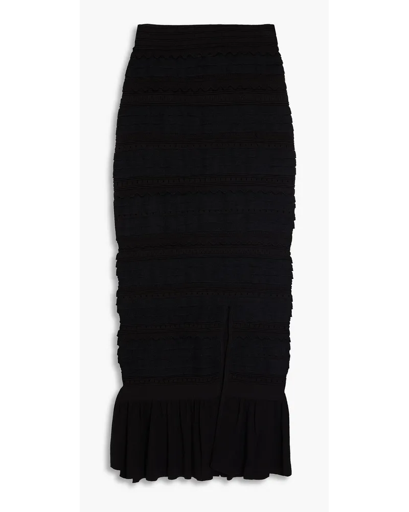 Sandro Crochet midi skirt - Black Black