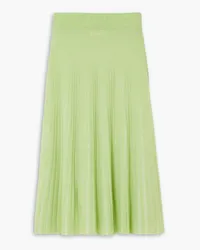 Lisa Yang Tiara ribbed cashmere midi skirt - Green Green