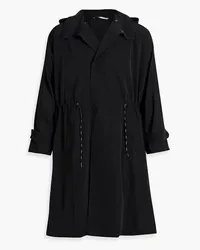 Valentino Garavani Double-breasted shell hooded parka - Black Black