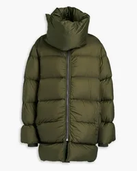 Rick Owens Quilted shell down coat - Green Green