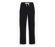 Brunello Cucinelli Bead-embellished cotton track pants - Black Black