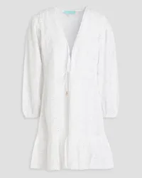 Melissa Odabash Evelyn broderie anglaise cotton mini dress - White White