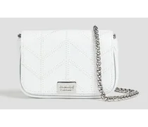Akilino leather shoulder bag - White