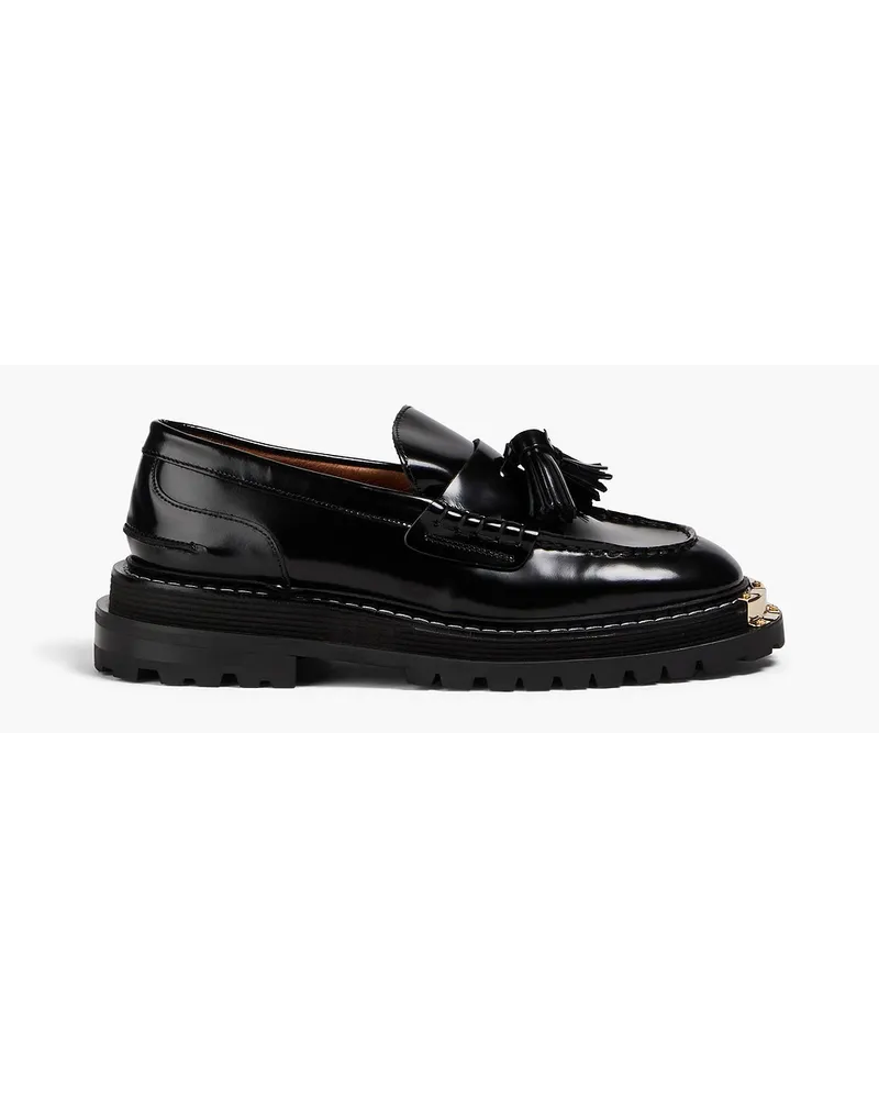 Sandro Tasseled leather loafers - Black Black