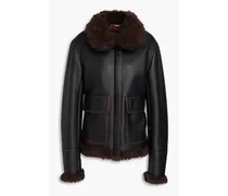 Faux shearling jacket - Black