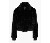 Nikki faux fur jacket - Black