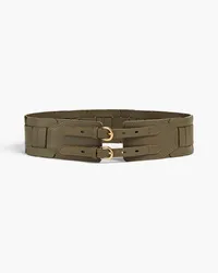 Zimmermann Leather waist belt - Green Green