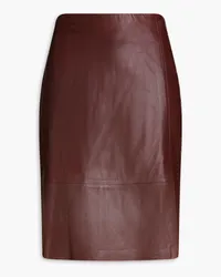 Vince Leather skirt - Burgundy Burgundy