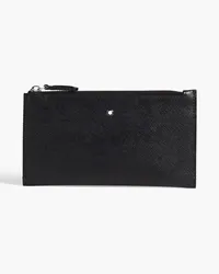 Montblanc Textured-leather pouch - Black - OneSize Black