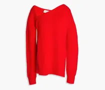 Wool and cashmere-blend sweater - Red