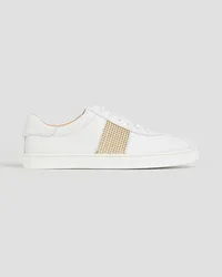 Gianvito Rossi Studded leather sneakers - White White