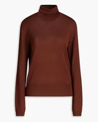 LE 17 SEPTEMBRE Wool-blend turtleneck sweater - Brown Brown