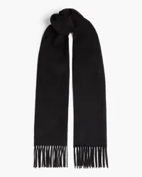 Giorgio Armani Fringed cashmere scarf - Black Black