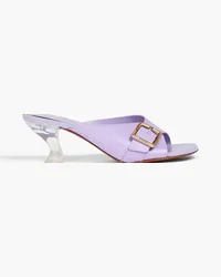 TOD'S Leather mules - Purple Purple