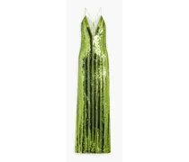 Kate sequined tulle gown - Green