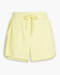 RED Valentino French cotton-terry shorts - Yellow Yellow