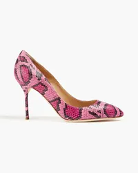 Sergio Rossi Chichi snake-effect leather pumps - Pink Pink