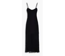 Sima lace midi dress - Black