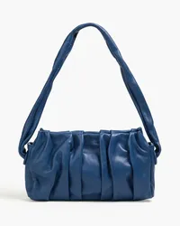 Elleme Vague gathered leather shoulder bag - Blue Blue