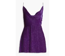 Jill sequined chiffon mini dress - Purple