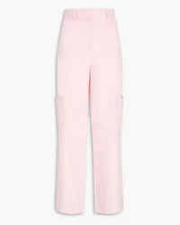 ROTATE Birger Christensen Cotton-poplin wide-leg pants - Pink Pink