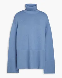 Totême Wool and cotton-blend turtleneck sweater - Blue Blue