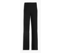 Crepe wide-leg pants - Black