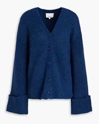 3.1 phillip lim Mélange brushed ribbed-knit cardigan - Blue Blue