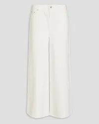 tibi High-rise wide-leg jeans - White White