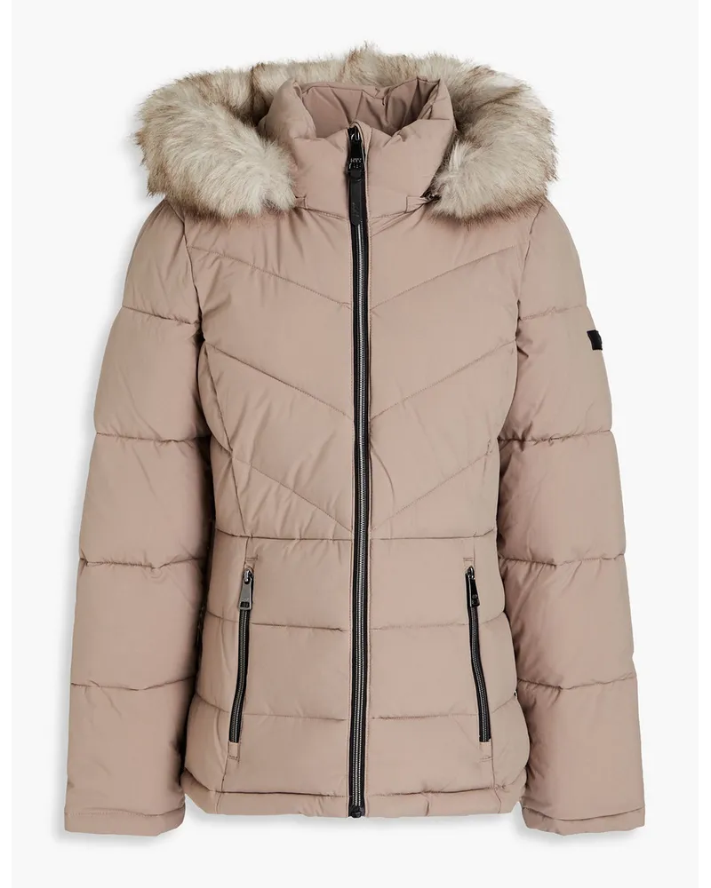 DKNY Quilted shell hooded jacket - Neutral Neutral