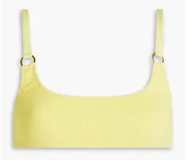 Bari ribbed bikini top - Yellow
